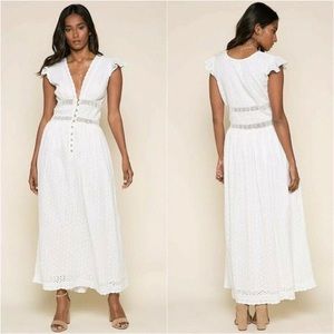 Raga White Eyelet Midi / Long Dress